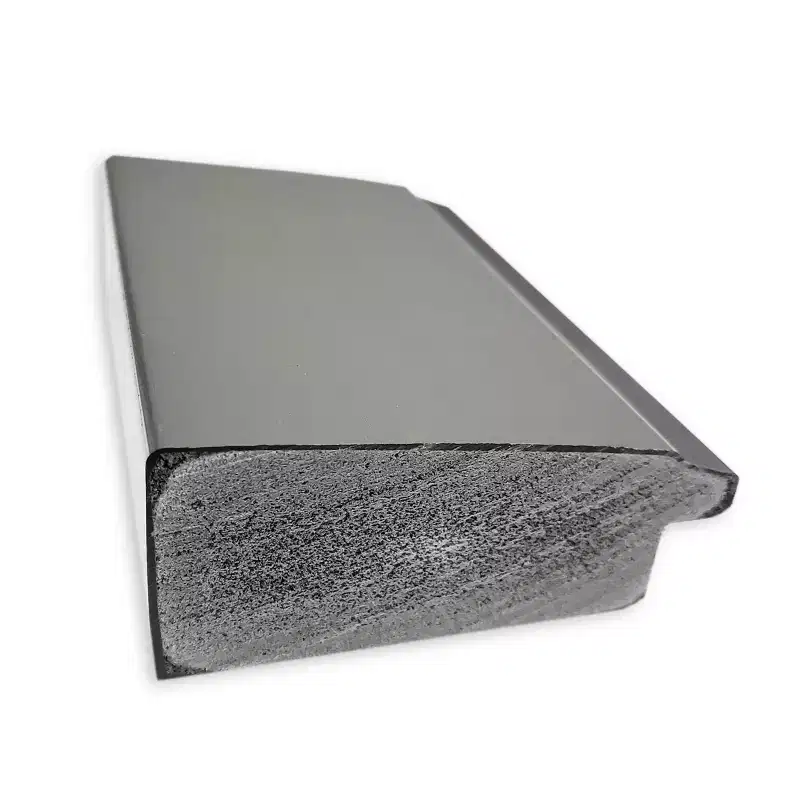 40 x 28 Non-Beveled Vista Brushed Nickel Wall Mirror - Amanti Art: Modern Rectangle, Polystyrene Frame