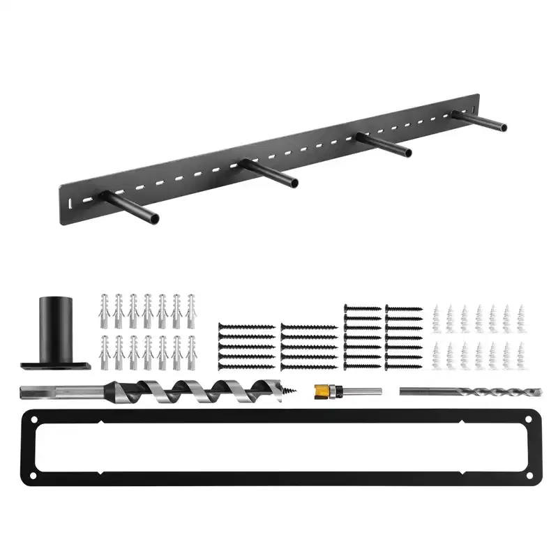 Floating Shelf Bracket 1 Pack, 230 lbs/104 kg Weight Capacity, 46x6.2x3 inch, Heavy Duty Hidden, Wall Mounting, Black