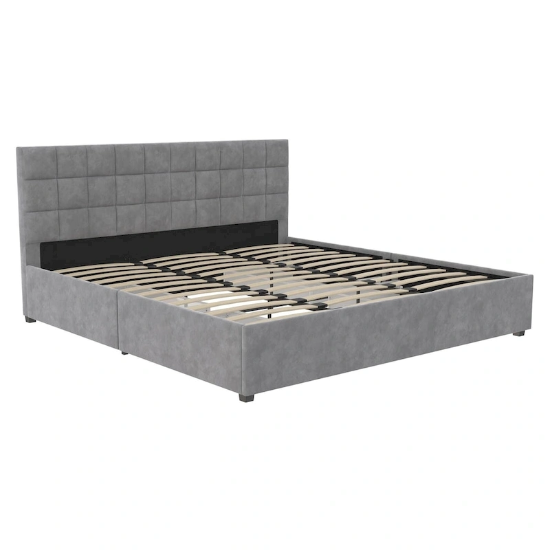 CosmoLiving Serena Upholstered Bed with Drawers