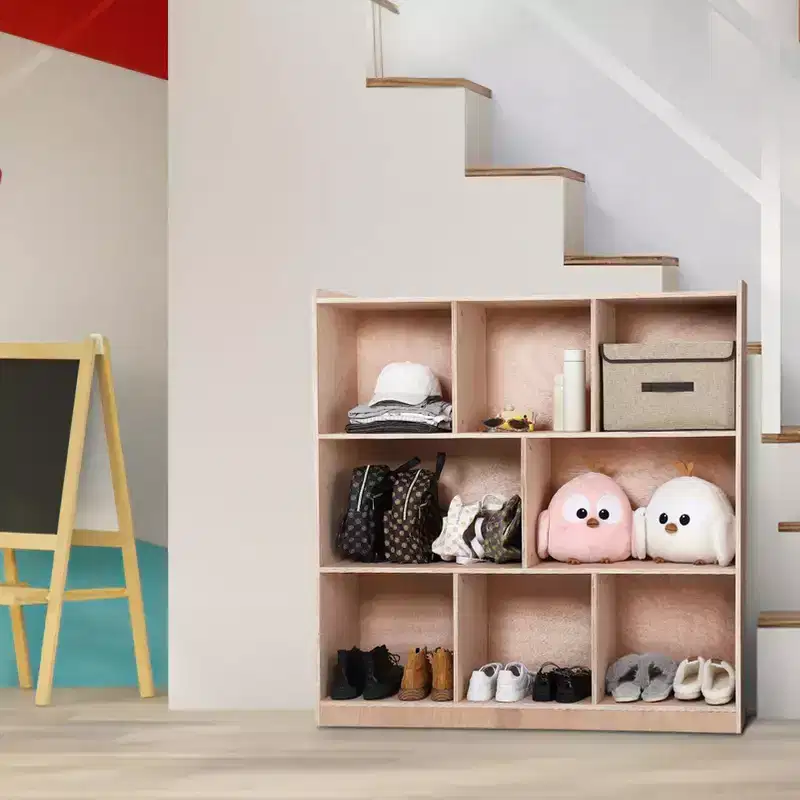 Classroom Cubbies Storage Cabinet, 8-Section Organizer with Casters for School and Home