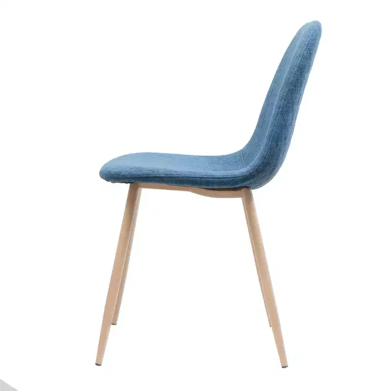 GDFStudio Amnesty Mid Century Upholstered Iron Frame Dining Chairs (Set of 2)