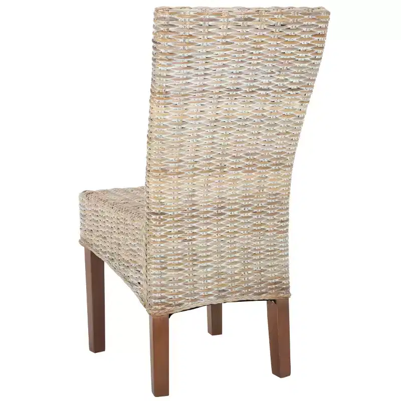 Ozias 19 H Wicker Dining Chair (Set of 2) - SEA8014 - Safavieh