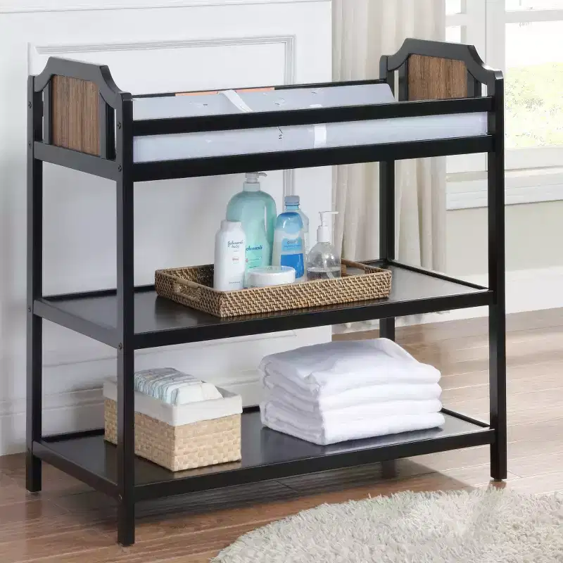 Whisen Safe Suite Baby Changing Table, Matches Crib Quality, with 2 Storage Shelves