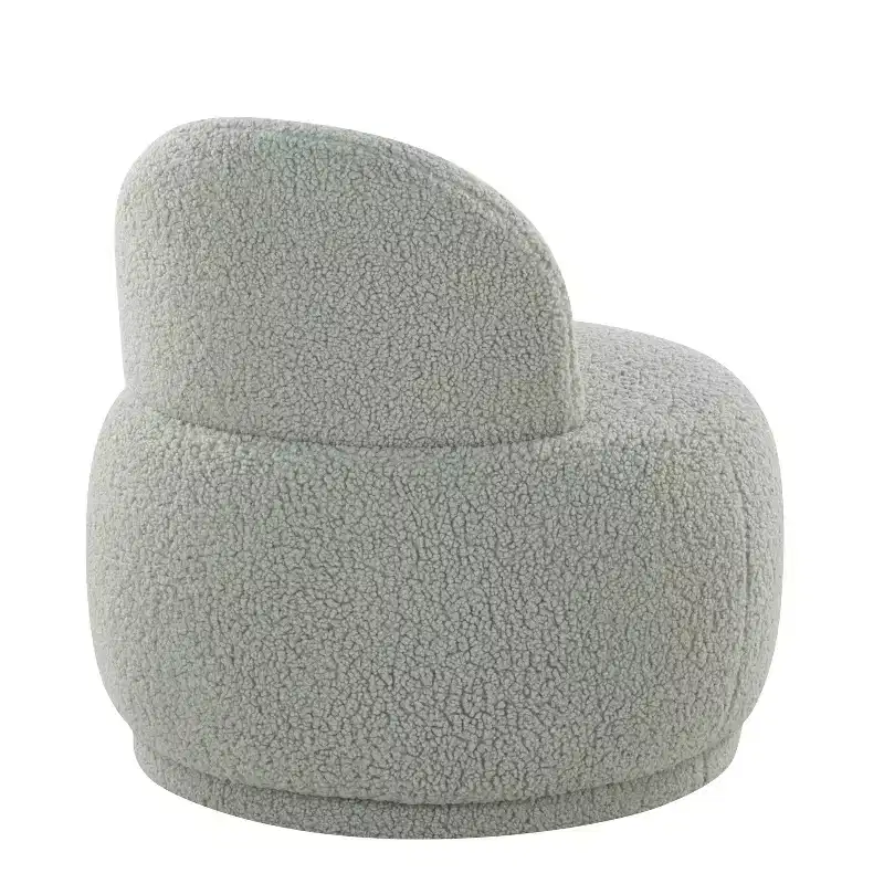 LumiSource Kimi Faux Shearling Accent Chair Green
