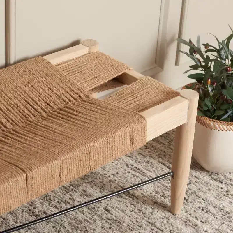 Arcana Jute Bench - BCH1002 - Safavieh