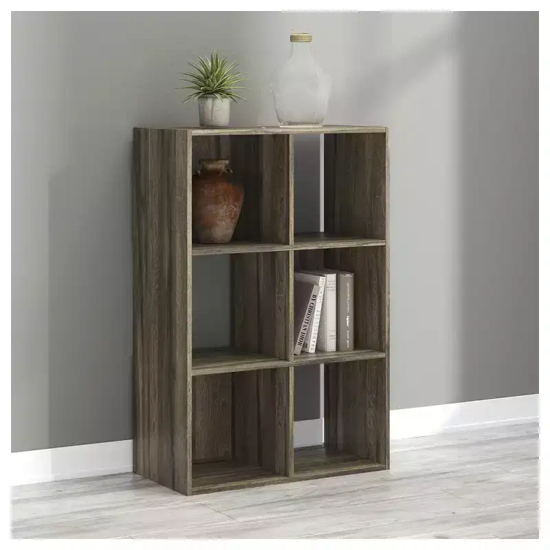 by 6 Cube Storage Organizer - Versatile Open Bookcase and Display Unit for Modern Home Organization