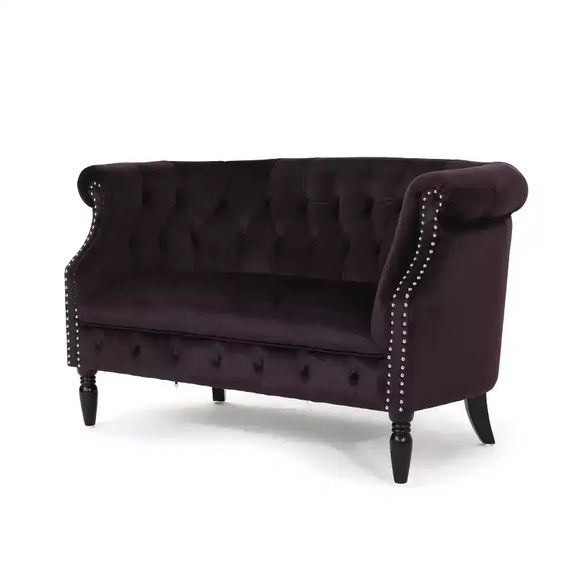Milani Scroll Arm Loveseat - Christopher Knight Home