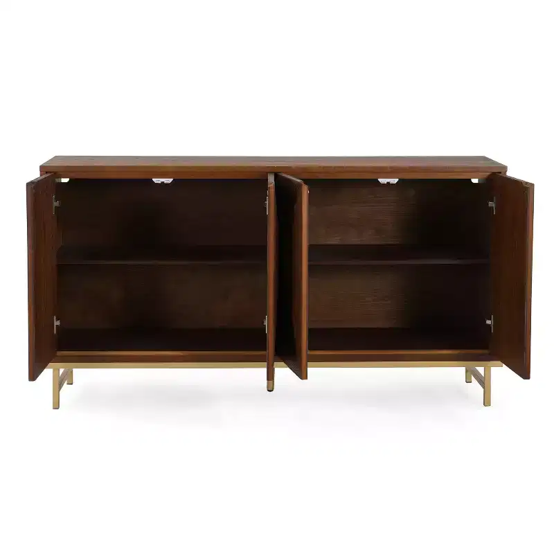 Christopher Knight Home Tamid Modern Wide Handcrafted Sideboard with Adjustable Shelves