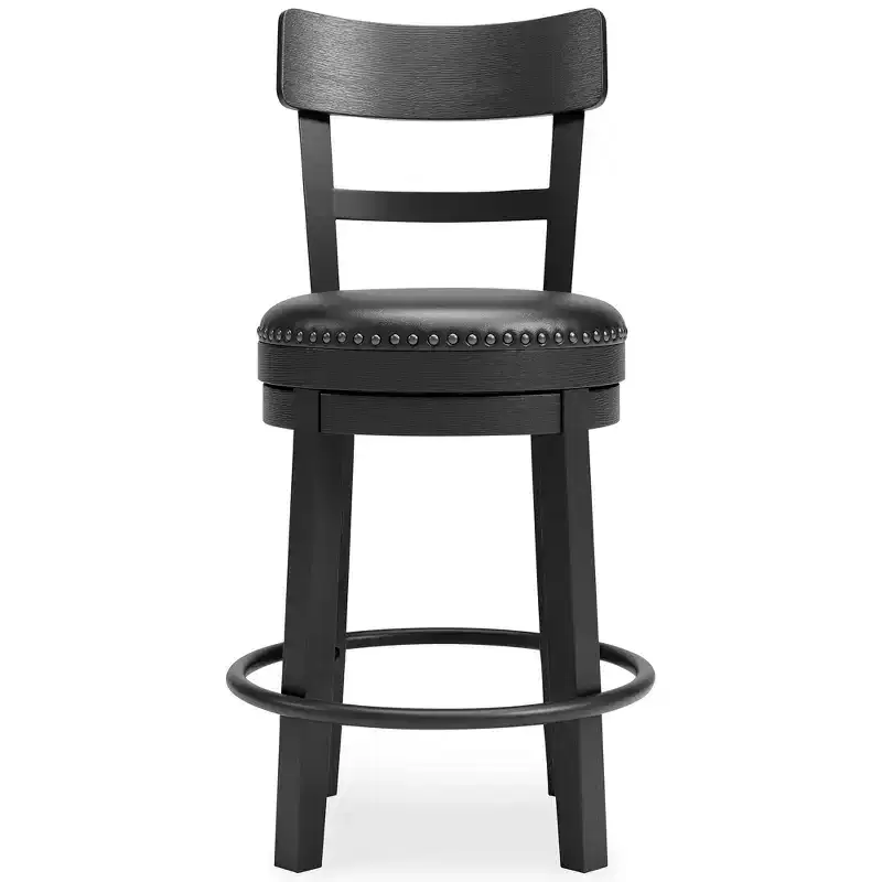 Signature Design by Ashley Casual Valebeck Counter Height Barstool, Black