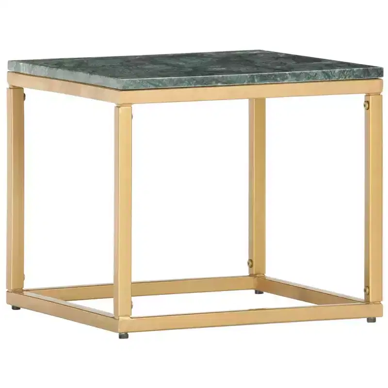 vidaXL Coffee Table End Table Side Sofa Table Real Stone with Marble Texture