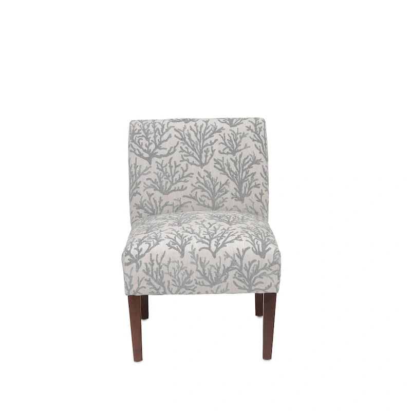 Samantha Transitional Button Tufted Slipper Chair
