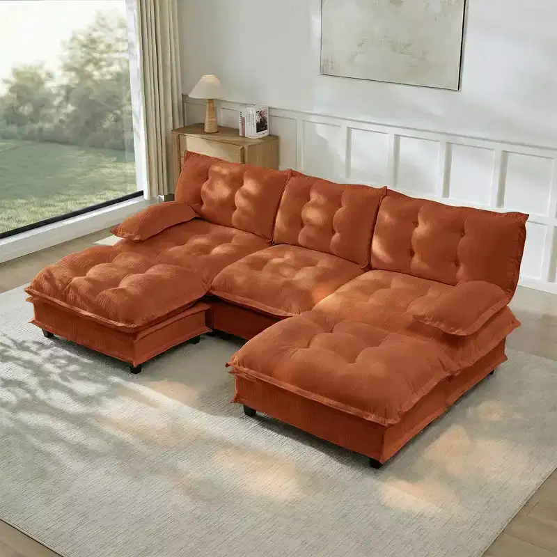 GDFStudio Havenridge Modular 107  U Chenille Sectional Sofa