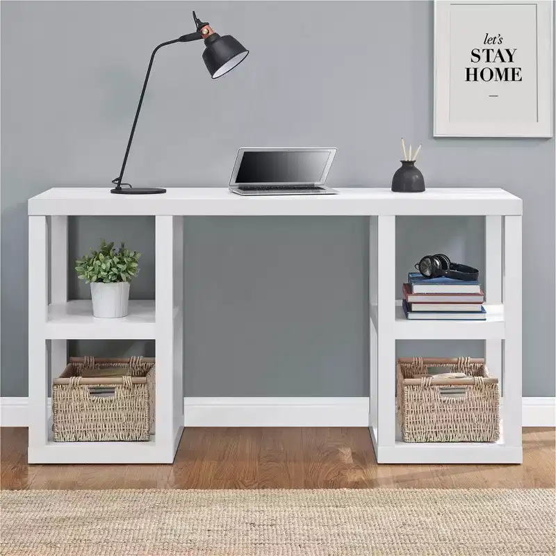 Ameriwood Home Parsons Double Pedestal Computer Desk