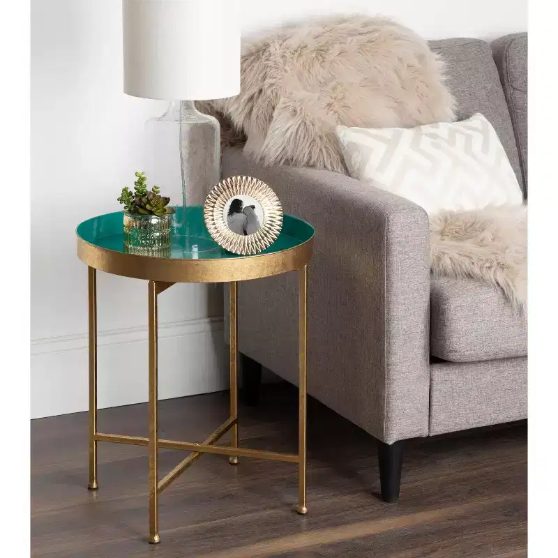 Kate and Laurel Celia Round Metal Side Table