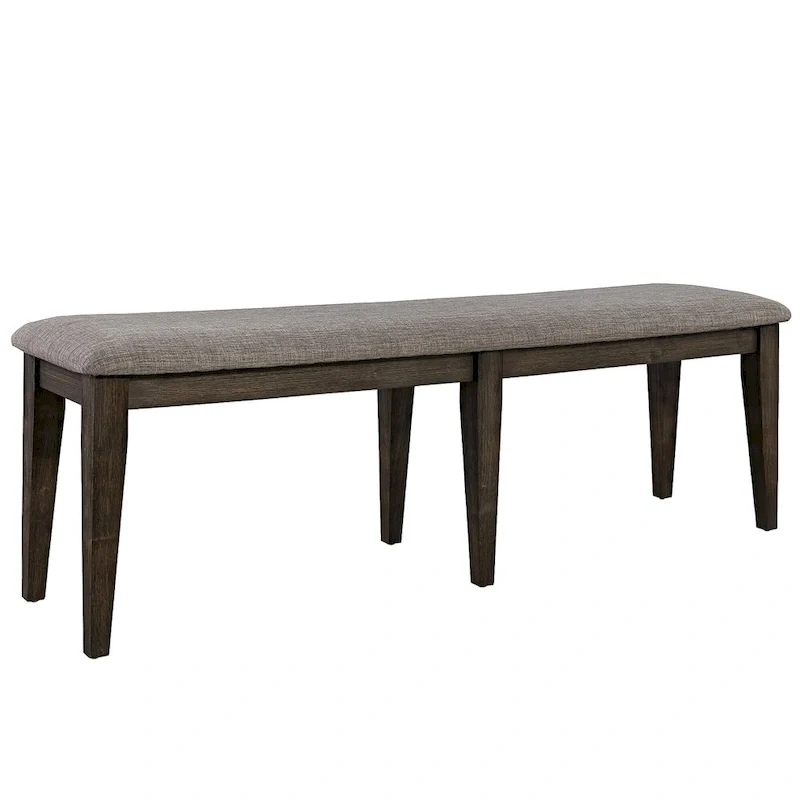 Double Bridge Dark Chestnut Optional 6 Piece Trestle Table Set