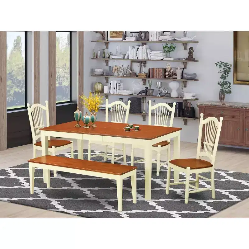 Hollywood Regency Dinette Set - Kitchen Table & Chairs - Elegant Dining Room Furniture