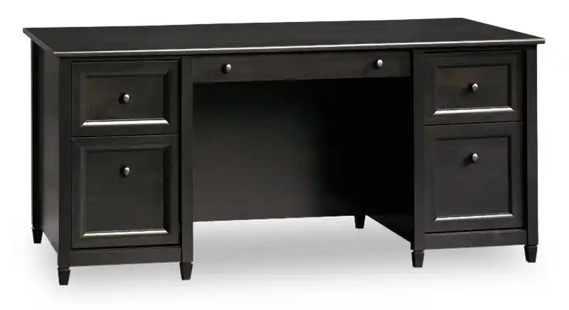 65.12 Executive Desk with 4 Drawers - Estate Black