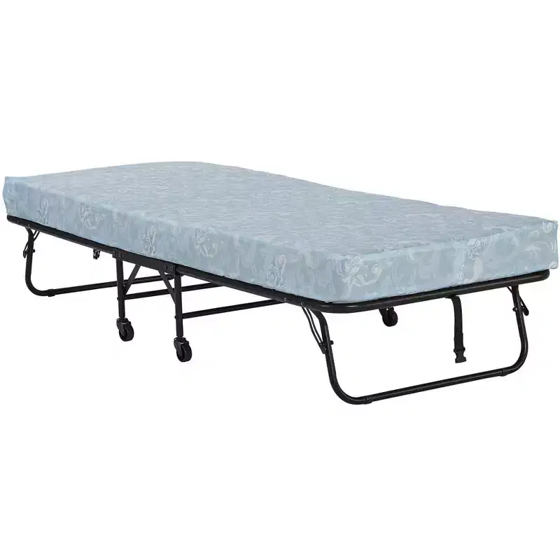 Signature Sleep Barry Folding Cot Guest Bed with 4-Inch Mattress, Twin