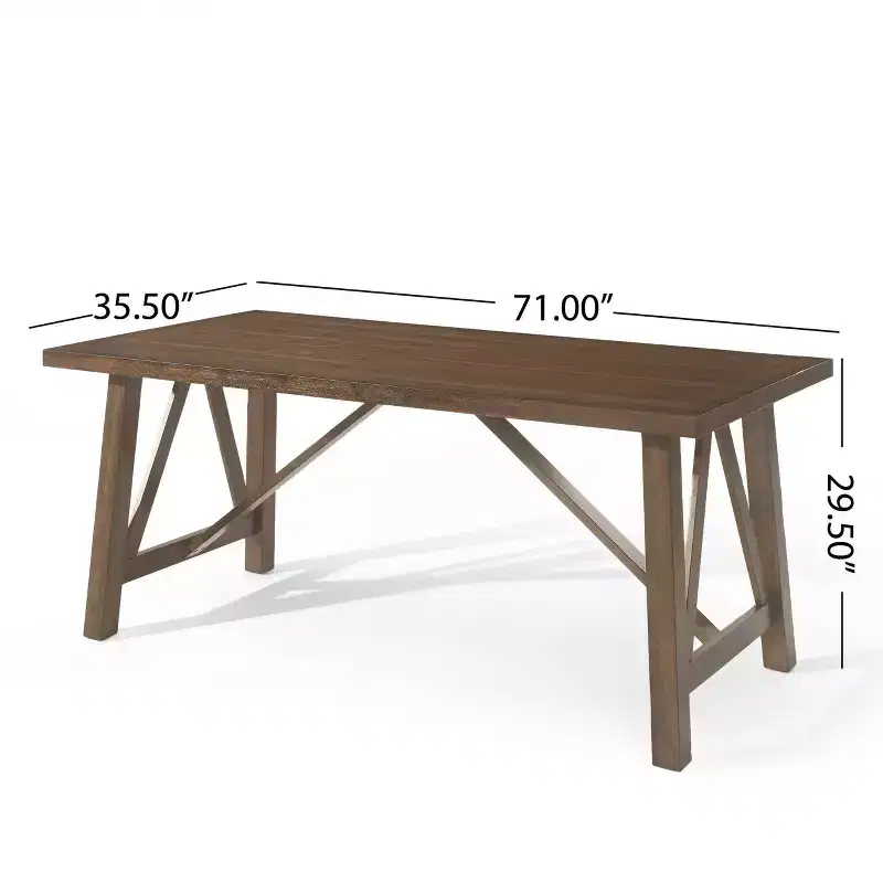 Fairgreens Farmhouse Wood Dining Table Antique Brown - Christopher Knight Home