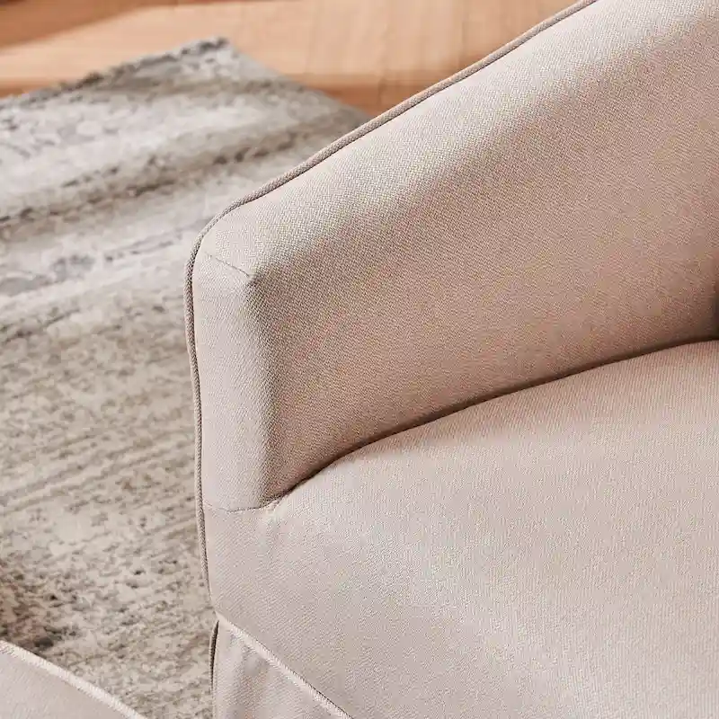 Swivel Barrel Chair With Ottoman