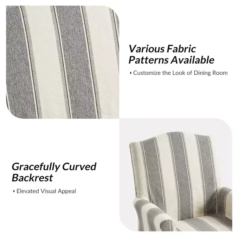 Arnold dining chair Set of 4 roll arms|ARTFUL LIVING DESIGN