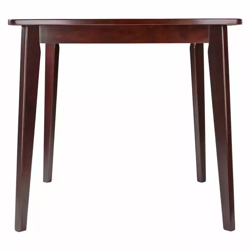 3pc Pauline Dining Sets Walnut - Winsome: Solid Wood, Square Table, 2 Chairs
