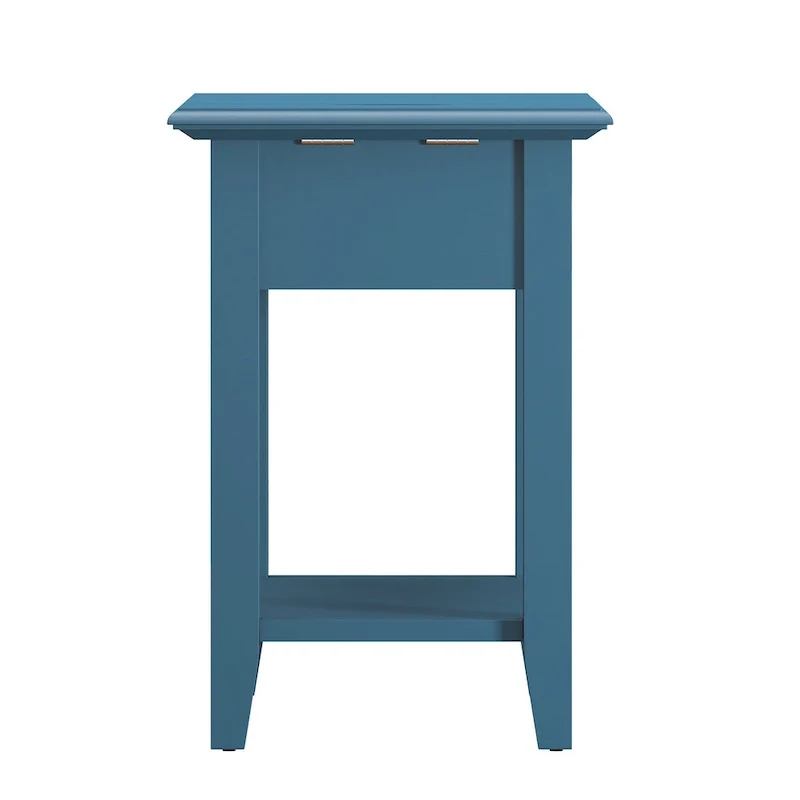 Zayden 1-drawer Side Table with Charging Station by iNSPIRE Q Bold