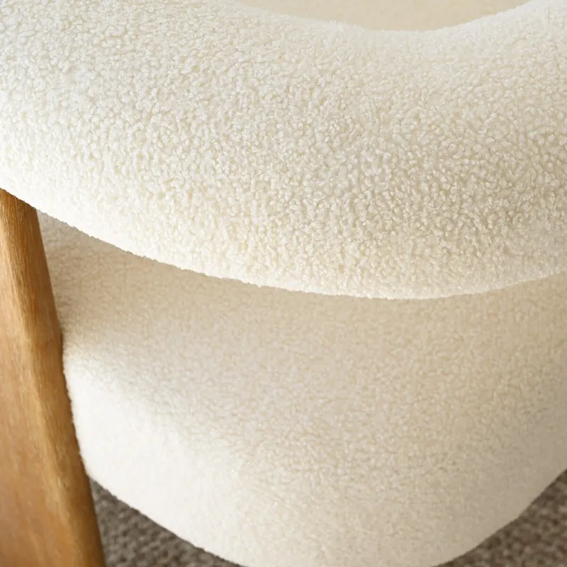 Boucle Upholstered Arm Chair