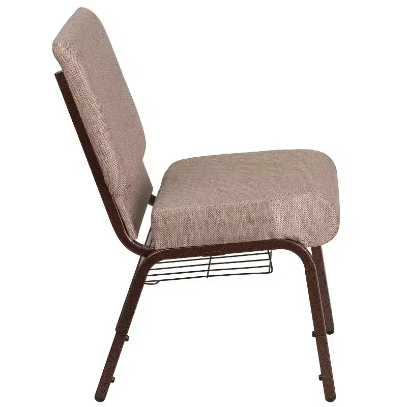 Flash Furniture HERCULES Series 21''W Church Chair with Book Rack
