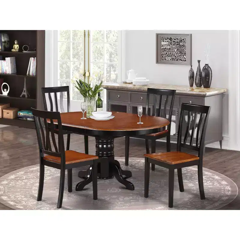Dining Room Set - Kitchen Dinette Table And 4 Kitchen Chairs