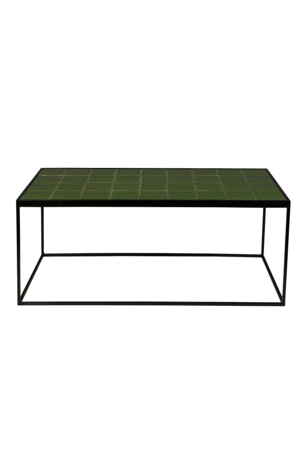 Green Tile Top Coffee Table