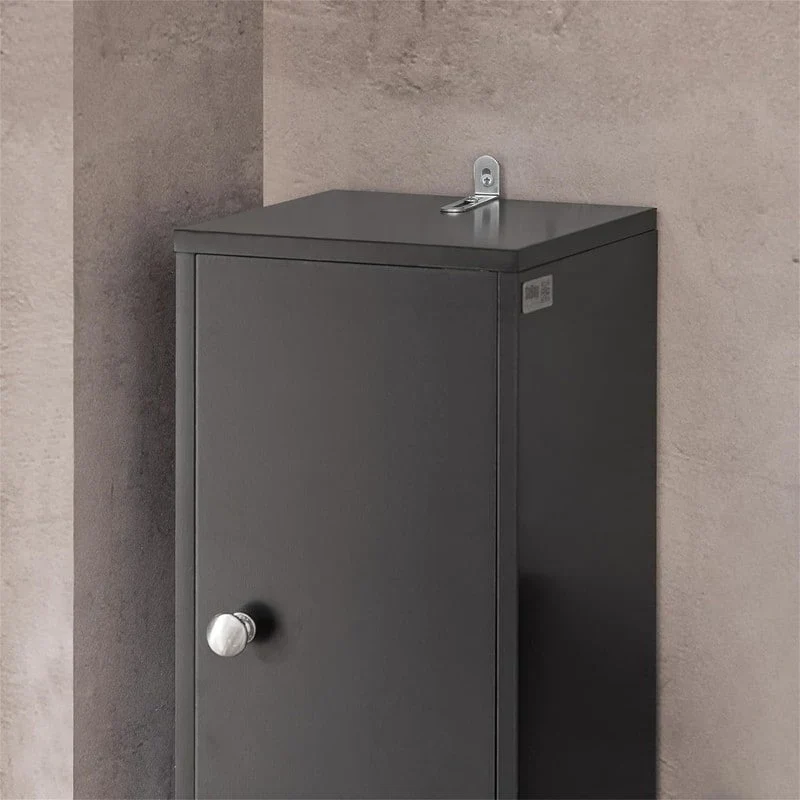 Black Bathroom Tall Cabinet - 7.87D x 7.87W x 70.87H