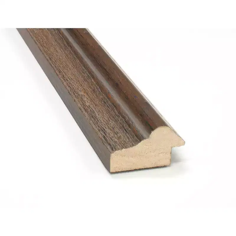 Amanti Art 27"x63" Non-Beveled Full Length Floor Leaner Mirror: Rustic Brown, Wood Frame, Wall Mount Option