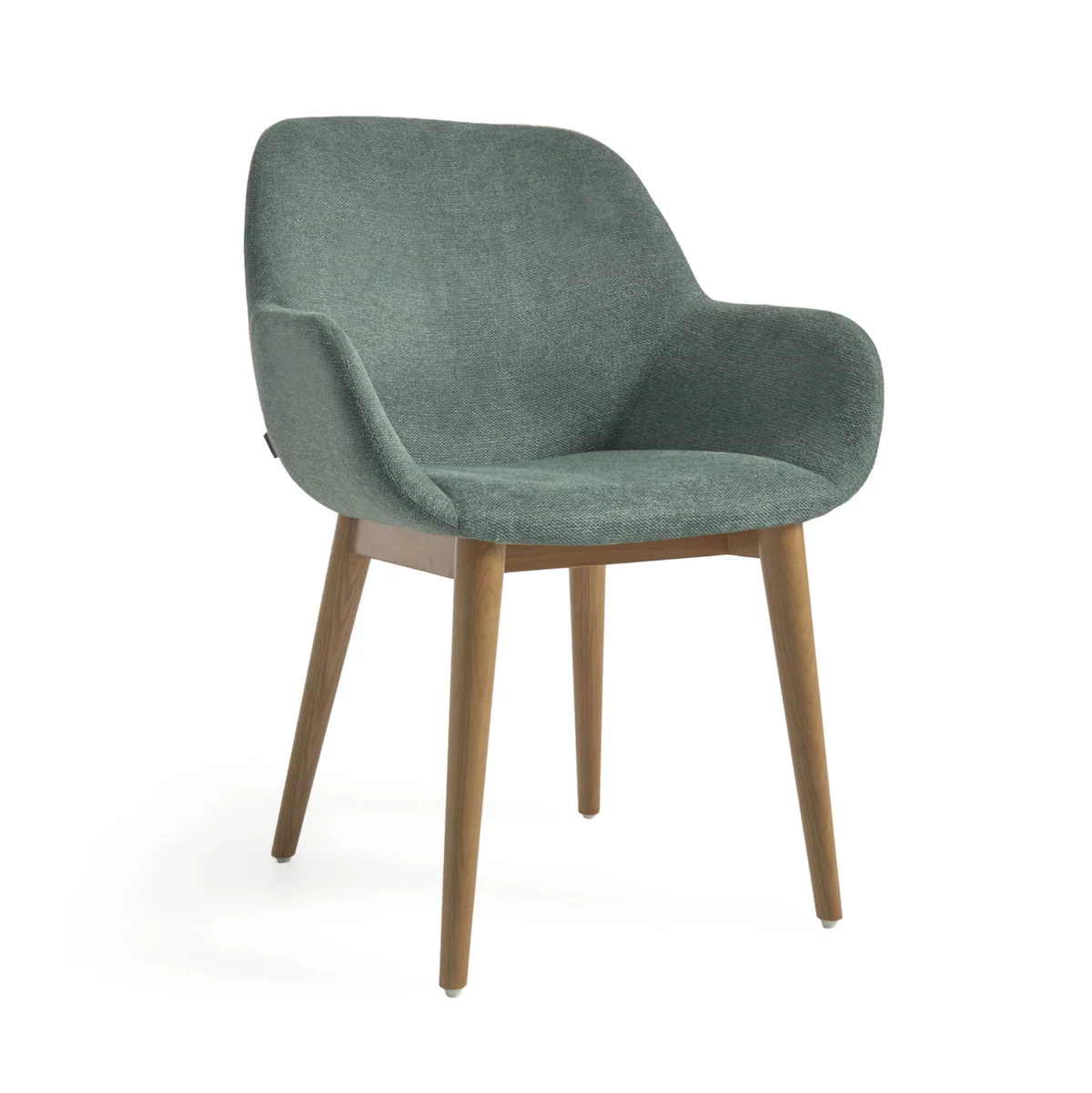 Green Ash Dining Chair with High Density Foam and Timber Legs for Dining Room
