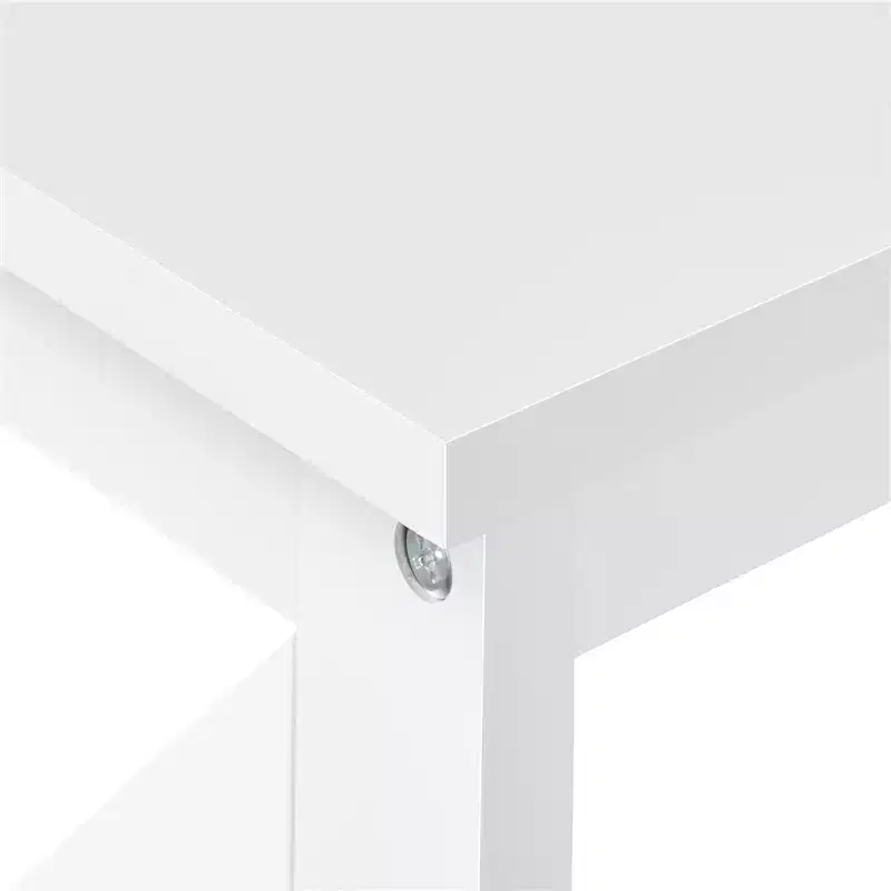 Yaheetech 3-Tier Wooden Console Table with Power Outlet Entryway Table