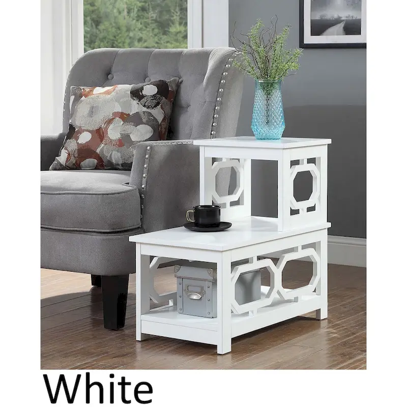 2-Tier L-Shaped End Table