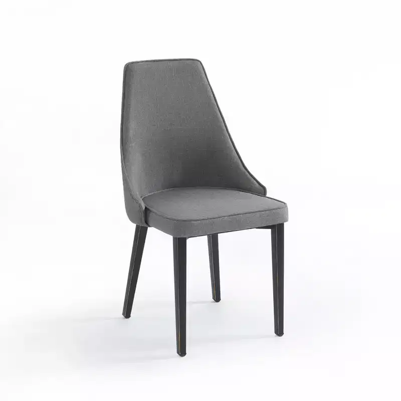 Modern Upholstered Armless Dining Chairs with Metal Legs for Kitchen & Dining Room