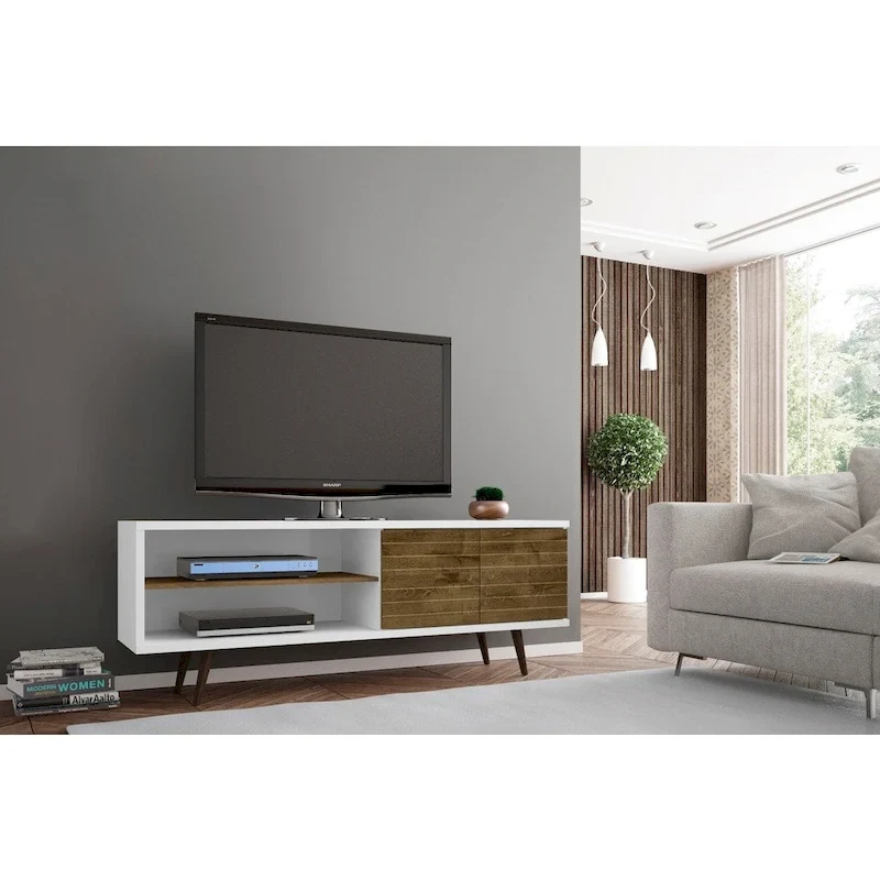 Sortland Wooden Modern Media Cabinet Console