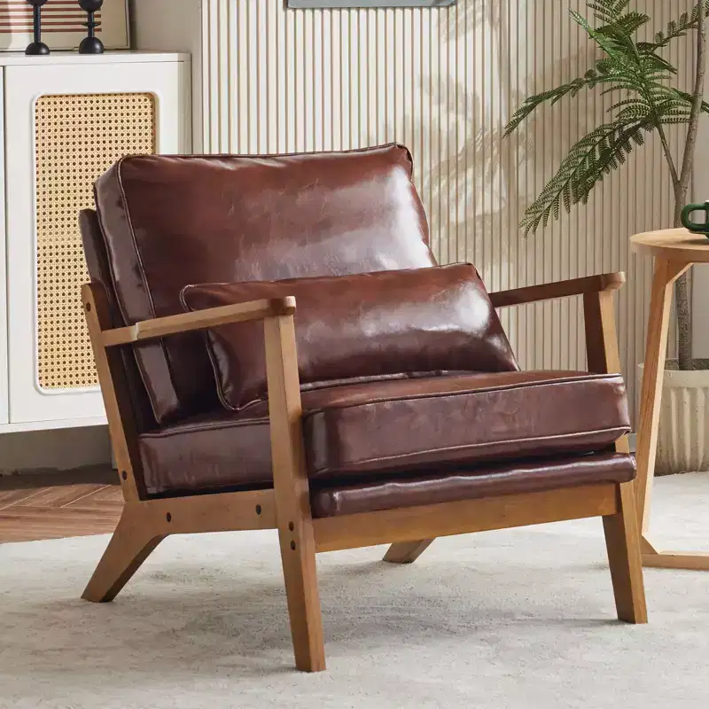 Karl Home Upholstered Single Lounge Chair Accent Chair