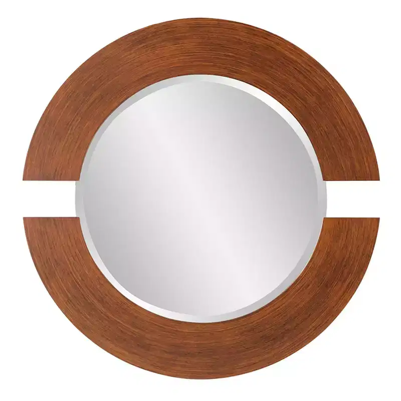 Rectangular Wall Mirror with Glass Frame – 40