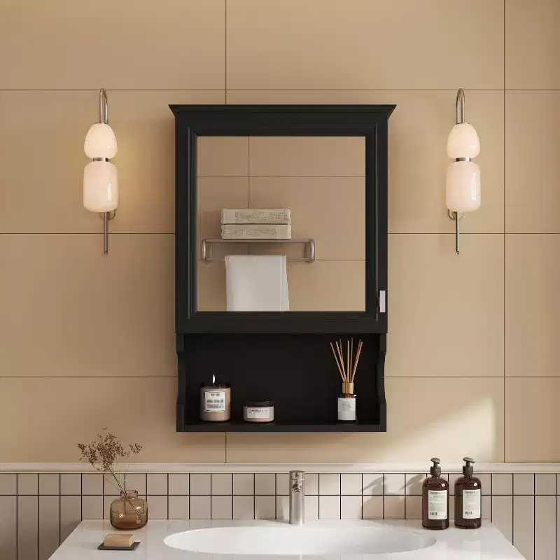 20'' Wall Mounted Bathroom Cabinet with Mirror & Storage Door