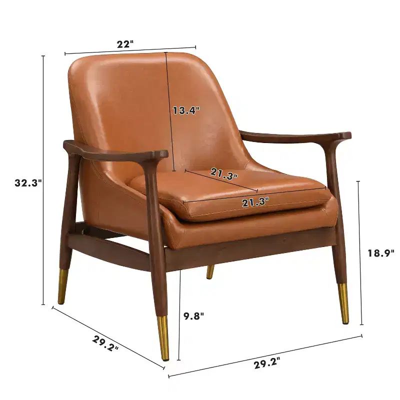Christopher Knight Home Freja Modern Faux Leather and Wood Accent Chair (Set of 2)