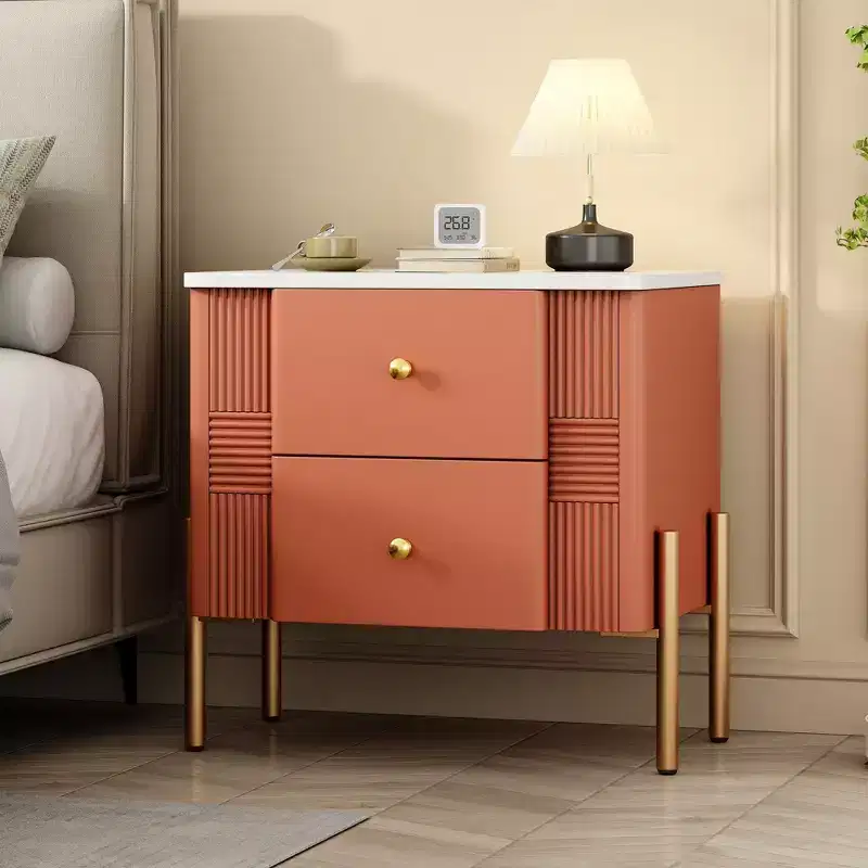 Christopher Knight Home Eilidh Modern Wood and Metal Nightstand with 2 Drawers