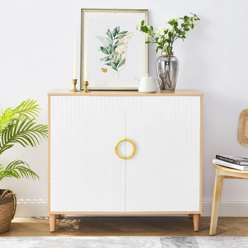Comfortable Modern Storage Cabinet with Adjustable Shelves