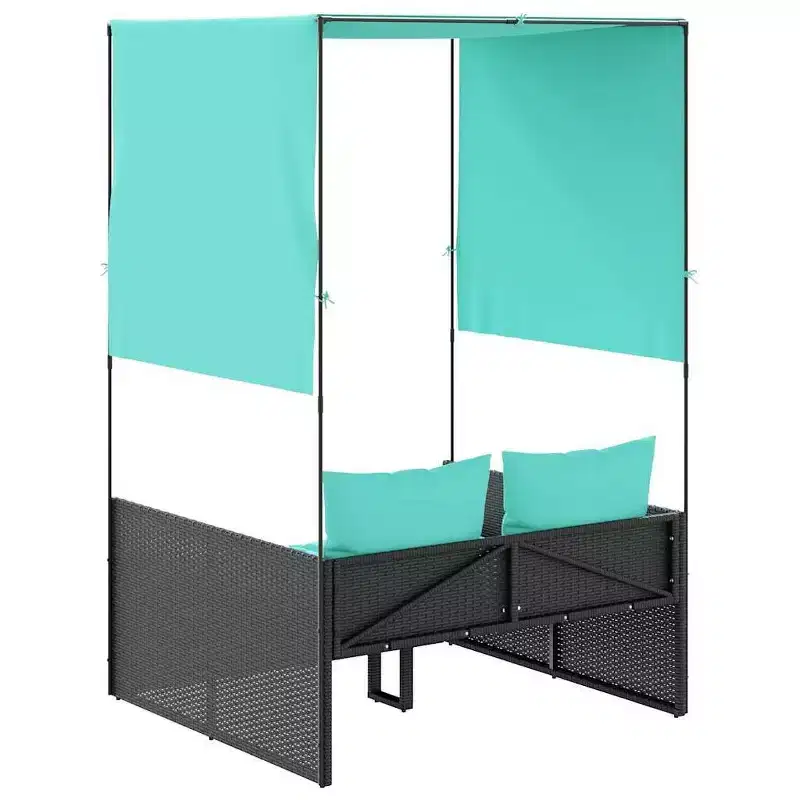 vidaXL Patio Double Sun Lounger