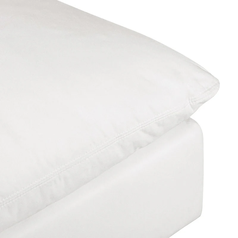 Poly and Bark 4-Seat Davos Modular L-Sectional in Cotton White