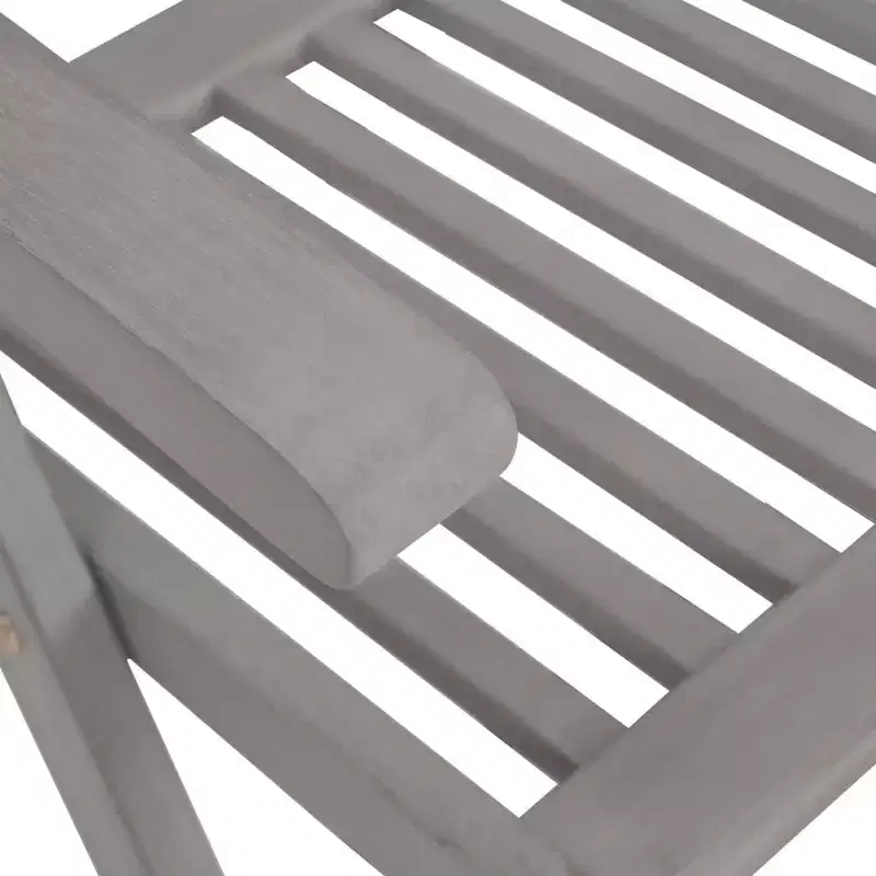 vidaXL Garden Chair Set of 6 Solid Acacia Wood Standard Foldable