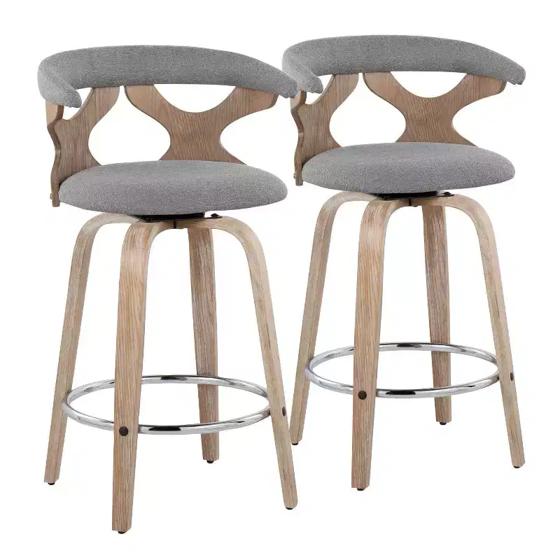 Set of 2 Gardenia Counter Height Barstools - LumiSource