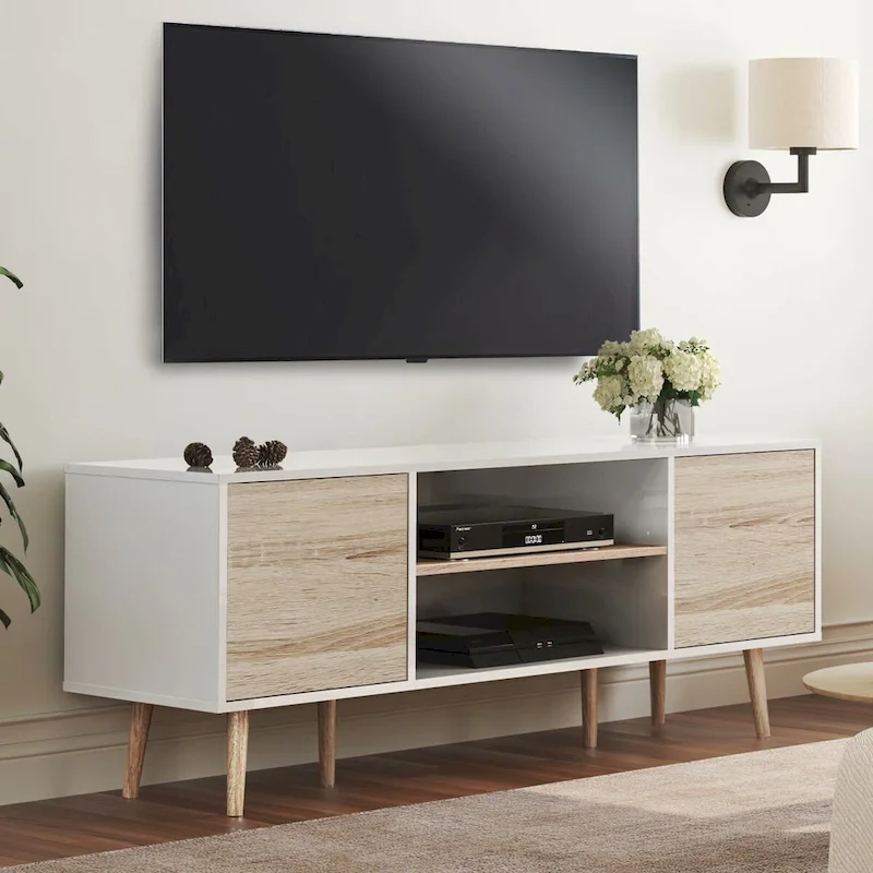 Mid Century Modern TV Stand for 32-60 TVs - 42 inches