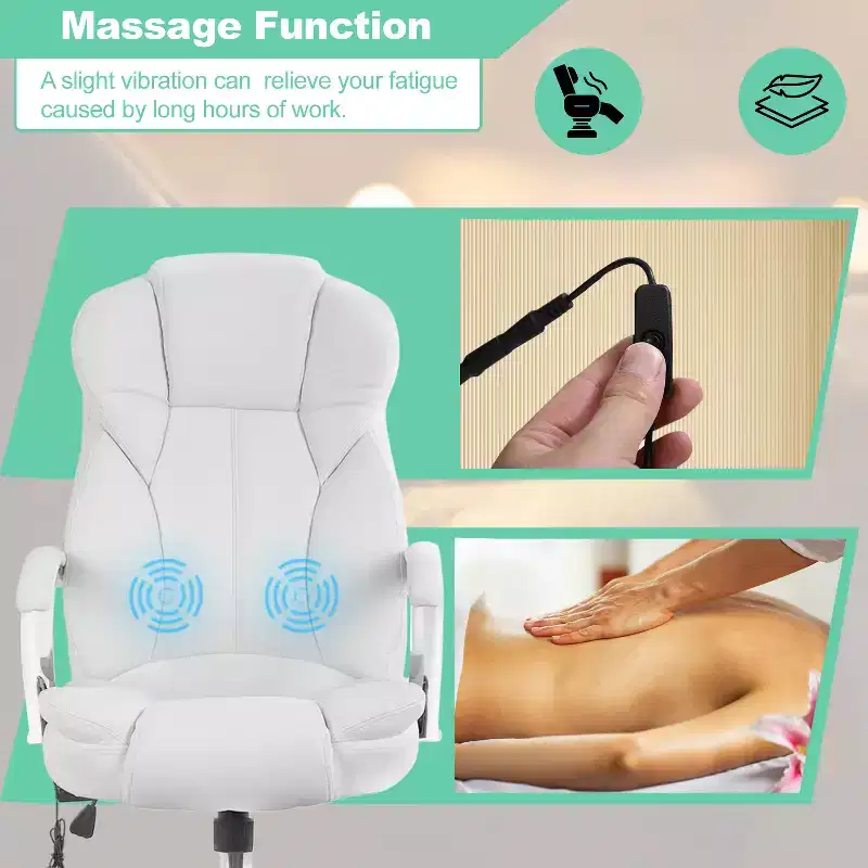 BestMassage Office Chair Executive Chair with PU Leather High Back Desk Chair